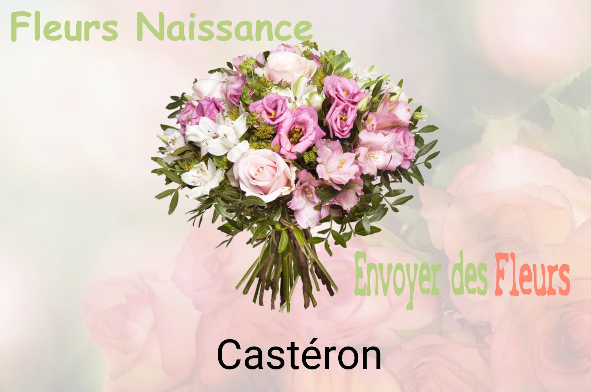 Bouquet de fleurs de naissance livré à Castéron